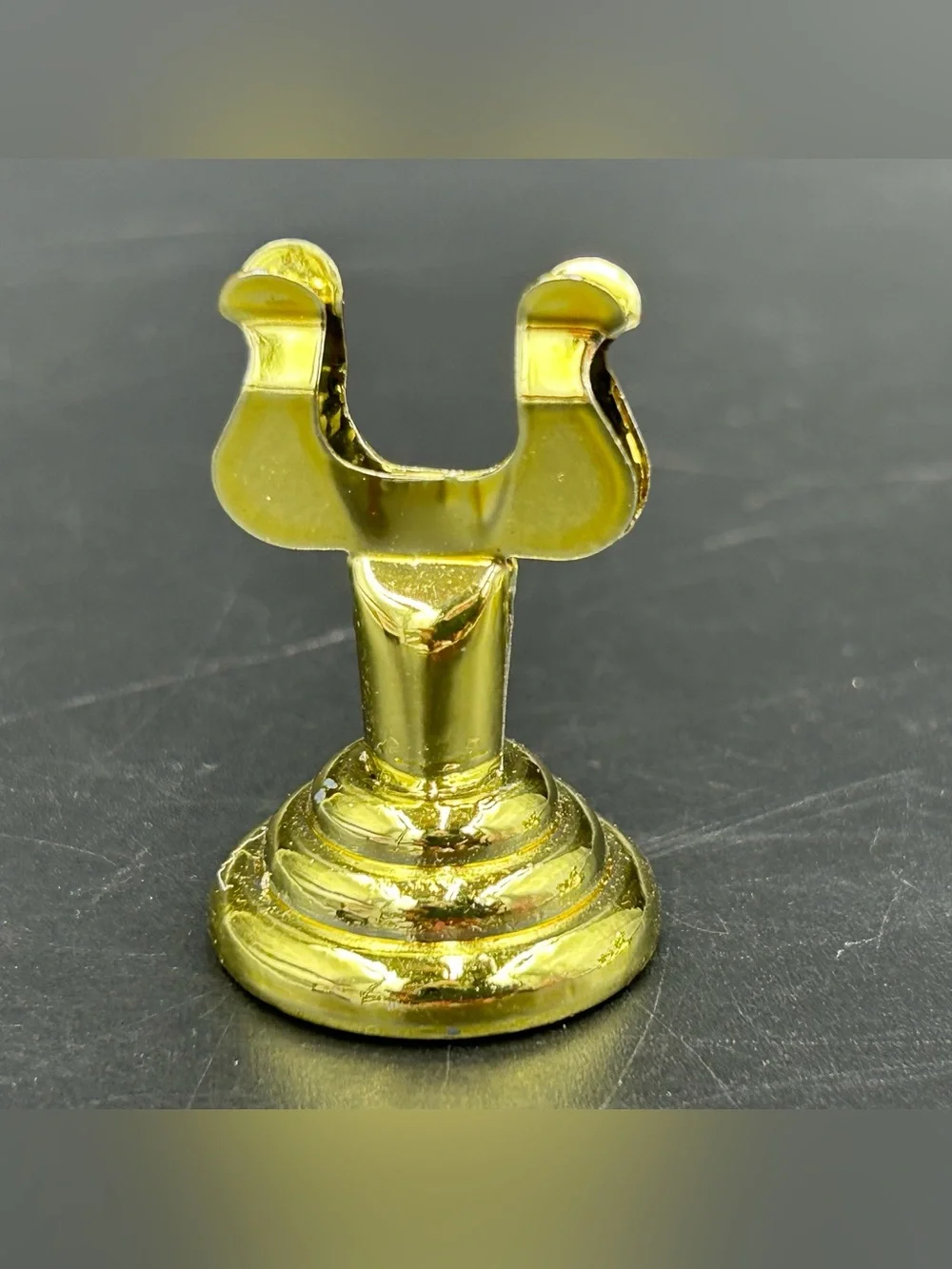 Set of 8 Vintage Gold Tone Metal Place Card Holders Name Card Table Stands